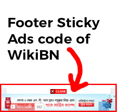 Footer sticky ads code