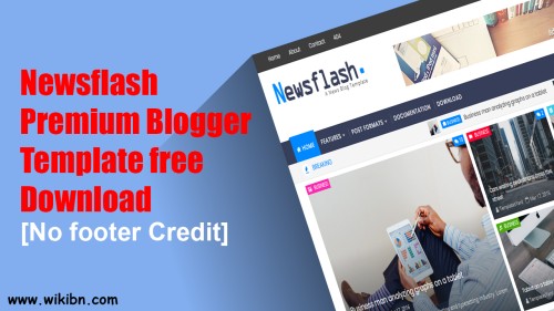 Newsflash Premium Blogger Template, Premium Blogger Template