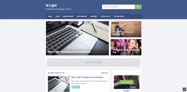 Nlight Blogger Template