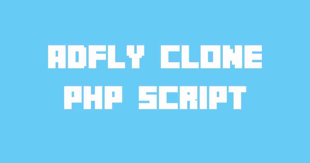 Download Free Adfly Clone Php Script