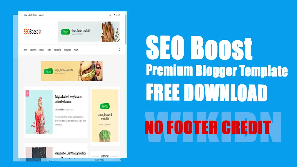 SEO Boost Blogger Template, SEO Boost Blogger Template Premium Version