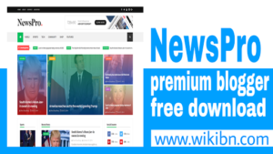 Newspro Premium Blogger Template