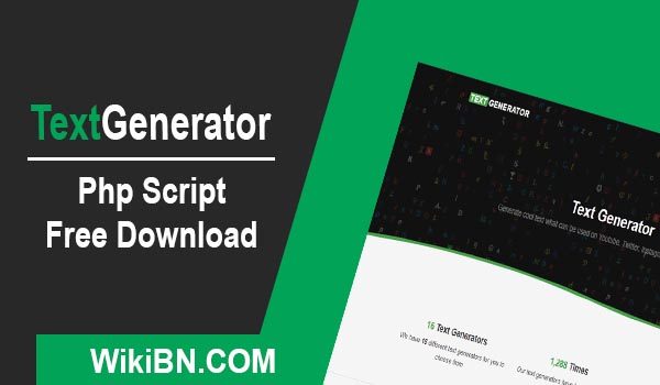 Text Generator Php Script free download, Text Generator Php Script Nulled Download