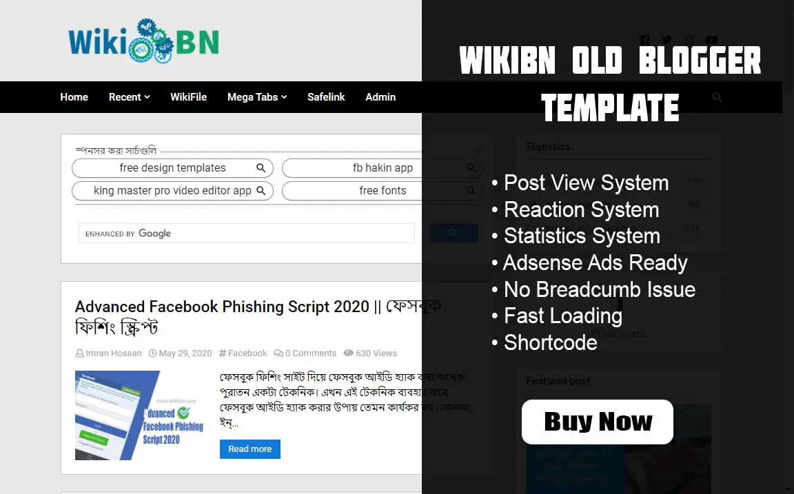 WikiBN Old Blogger Template || Best Blogger Template 1 WikiBN Old Blogger Template, WikiBN Old Blogger Template Buy