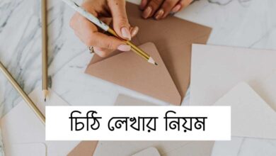 Cithi lekhar niyom চিঠি লেখার নিয়ম