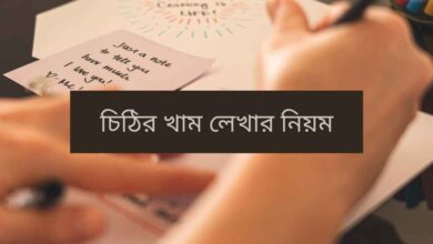 Cithir kham lekhar niyom চিঠির খাম লেখার নিয়ম