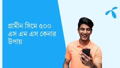 GP 500 SMS গ্রামীন সিমে ৫০০ এস এম এস কেনার উপায়