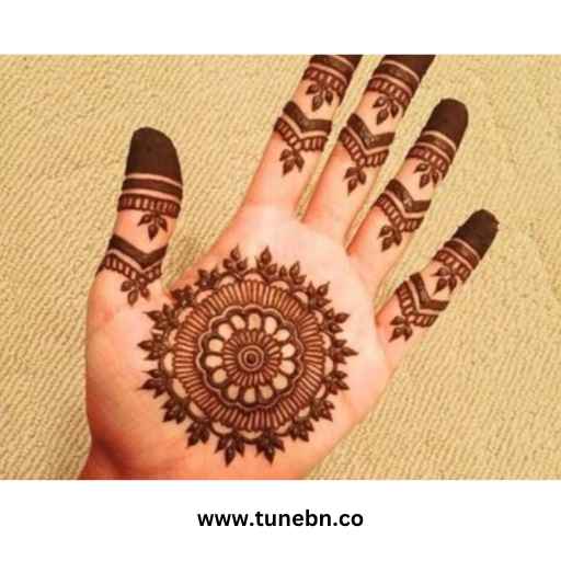 হাতের তালুর মেহেদি ডিজাইন ছবি ১