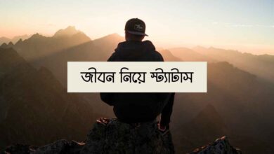 Status about life জীবন নিয়ে স্ট্যাটাস