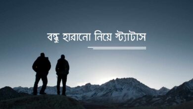 Bondhu harano niye status বন্ধু হারানো নিয়ে স্ট্যাটাস