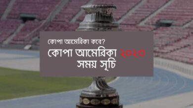 Copa America 2023 Schedule কোপা আমেরিকা ২০২৩ সময় সূচি