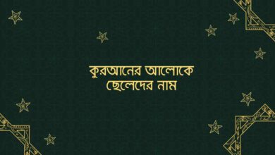 Quraner aloke cheleder name কুরআনের আলোকে ছেলেদের নাম