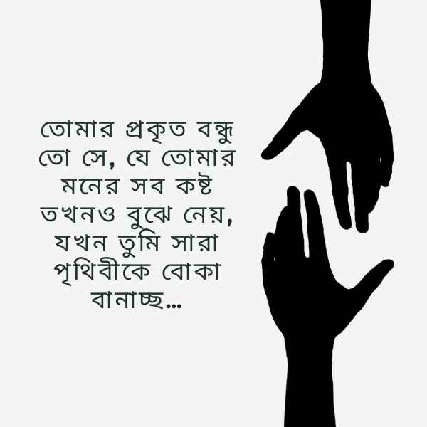 Bondhu Niye Status Pic 4 বন্ধু নিয়ে স্ট্যাটাস ছবি ৪