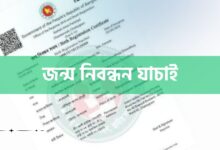 জন্ম নিবন্ধন যাচাই